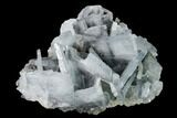 Tabular, Blue Barite Crystal Cluster - Spain #168423-1